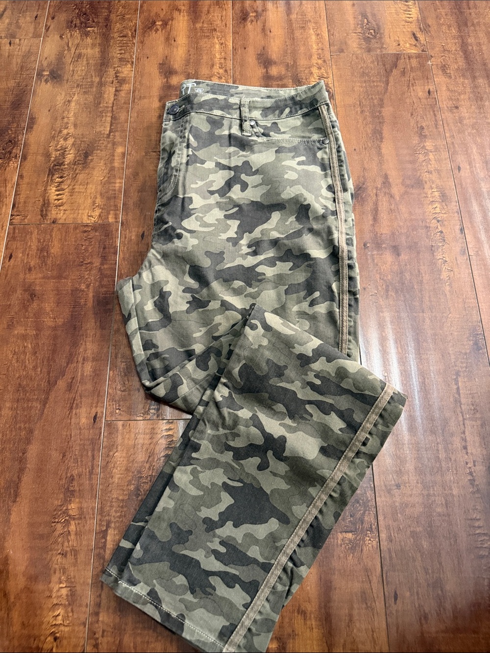 Matilda Jane Olive & Black Camo Slim Pants